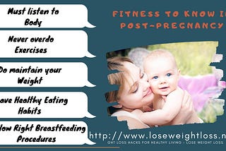 Fitness Ideas to know in Post-Pregnancy