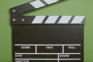 Film director’s slate or clapper.