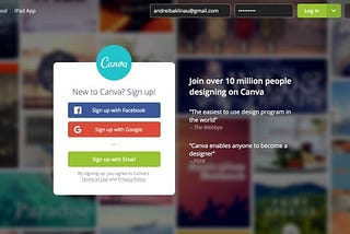 Daily Growth Tips #50: Крутая страница регистрации у сервиса Canva