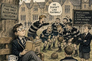At eleven, I made the fatal mistake of telling the whole grammar school the truth: I Hate Football!