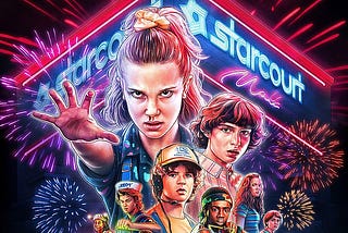 Depiction of the kids from the hit series Stranger Things on Netflix to discuss Storytelling