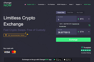 Easiest way to exchange crypto? Instant Exchanges. Best one? ChangeNOW.