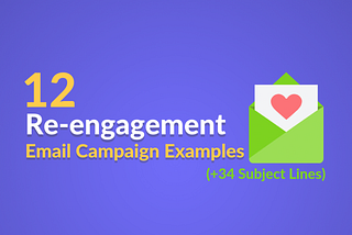 12 Re-engagement Email Campaign Examples (+34 Subject Lines)