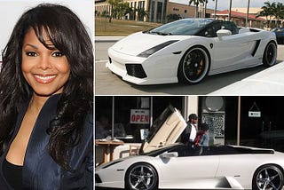 Celebrity Cars: Janet Jackson (Lamborghini Gallardo Spyder Performante)