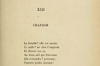 Hugo, ‘Chanson’ (1853)