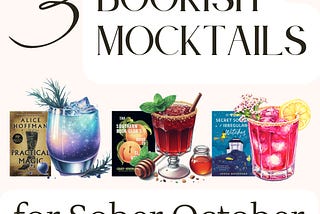 3 Bookish Mocktails for Sober October