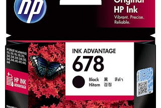 HP 678 Black Ink Advantage Cartridge (CZ107AA)