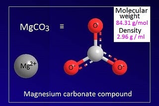 What is magnesium carbonate?