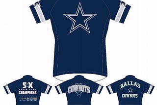 NFL Dallas Cowboys home short sleeve cycling jersey / Dallas Cowboys Home Uniform