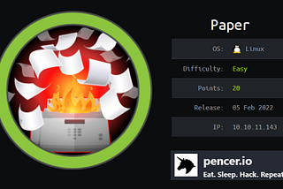 Paper from HackTheBox — Detailed Walkthrough