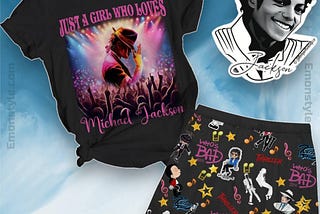 MJ Forever: Just A Girl Who Loves Michael Jackson Tee & Shorts