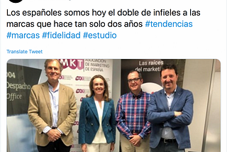 Consumidores infieles, … ¡Anda ya!