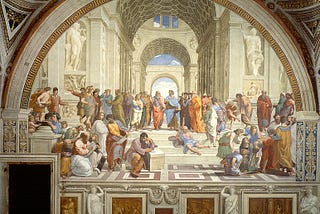 “School of Athens” painting by Raphael, 1511