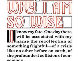 Why I Am So Wise by Friedrich Nietzche — A Review