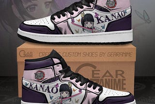 Kanao Tsuyuri Sneakers Custom Demon Slayer Anime Shoes POD Design By Facetotes Fashion