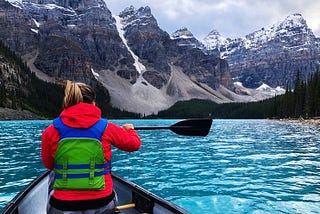 Rowing at Lake Moraine