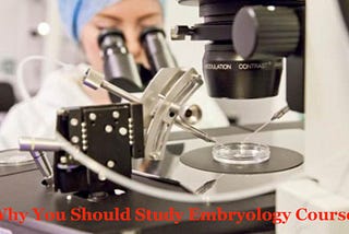 Why You Should Study Certificate Course in Embryology