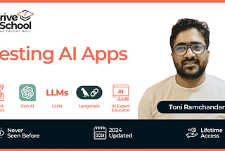 Announcing my course — The only course available for Testing AI Apps