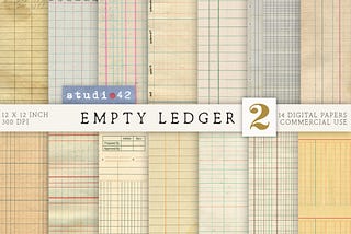 Printable Ledger Papers, Ledger Book V2