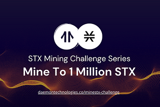 Mining STX challenge