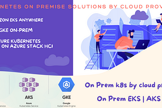 On-Prem Kubernetes By Cloud provides - On-Prem EKS | AKS | GKE