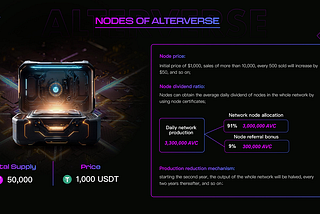 Illuminating the Future: A Comprehensive Guide to AlterVerse Node Regulations and Tokenomics