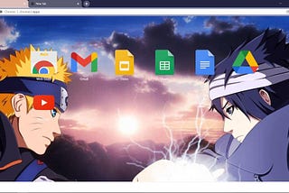 Naruto Vs Sasuke Google Chrome Theme — GThemes.org