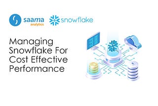 Managing Snowflake For Cost Effective Performance — Saama Analytics