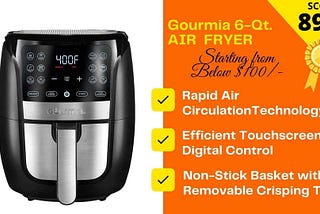 Gourmia Air Fryer 6 qt Reviews in 2021: Good choice?