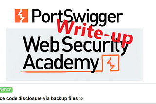 Write-up: Source code disclosure via backup files @ PortSwigger Academy