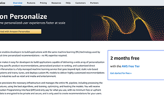 Recommender systems based on AWS Personalize