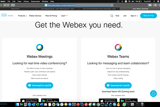 Cisco Webex Meeting Download for Windows