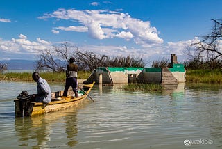 PICTURES: Lake Baringo rising water levels; Impact of Climate Change