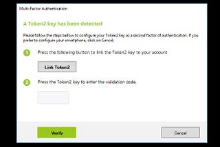 Enrolling and using Token2 USB Security keys with UserLock MFA