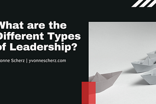 What are the Different Types of Leadership? | Yvonne Scherz | Professional Overview