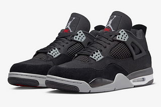 👟The Nike Air Jordan 4 Canvas Black — Drops October 1st for $270 CAD