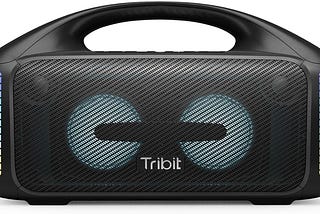 Tribit StormBox Blast Portable Speaker: 90W Loud Stereo Sound with XBass, IPX7 Waterproof Bluetooth Speaker with LED Light, PowerBank, Bluetooth 5.3TWS, Custom EQ, 30H Playtime for Outdoor