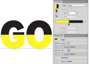 In Photoshop, learn how to make split colour text.