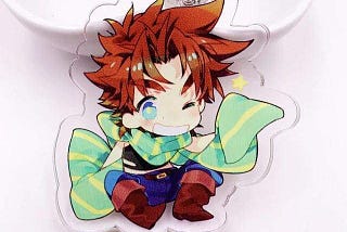 Jojo’s Bizarre Adventure Keychain Joseph Joestar Chibi