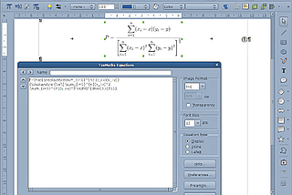 Facile tajpu matematikajn formulojn per LibreOffice kaj LaTeX