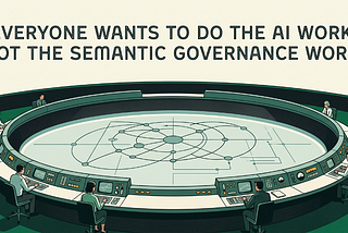 Everyone wants to do the AI work, not the Semantic Governance work