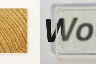 Transparent wood-bulding material of the future?
