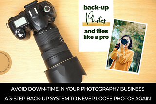 Avoid Down-Time: Back-up your precious photos and never loose work, sessions, Lightroom edits or…