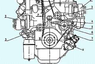 Сальник водяного насоса двигателя КАМАЗ — 740.30–260 (740.30–3902001рэ)