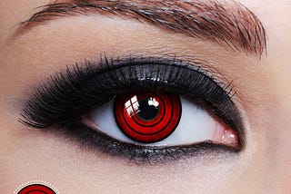 Lentes de contacto Rinnegan Sharingan rojo de NRT Momoshiki