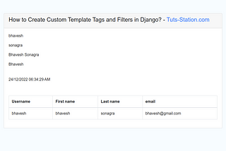 How to Create Custom Template Tags and Filters in Django?