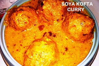 Restaurant style soya kofta curry