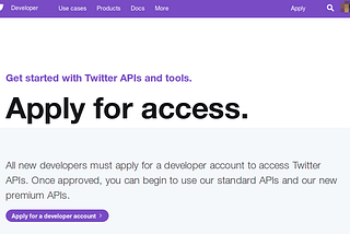 How to get a Twitter Developer the easy way