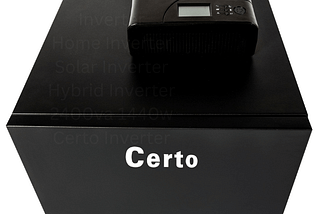 Certo 2400va Inverter with Batteries