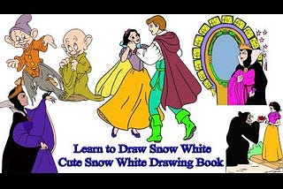 Learn to Color Snow White | Cute Snow White Coloring Book